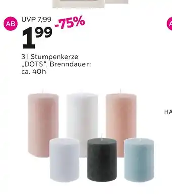 Mömax Stumpenkerze „dots“ Angebot