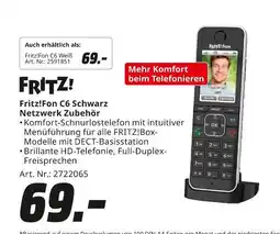 MediaMarkt Fritz! fritz!fon c6 schwarz netzwerk zubehör Angebot