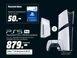 MediaMarkt Playstation playstation5 pro + ps5 disc-laufwerk Angebot