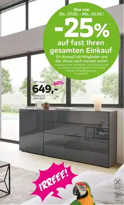 Mömax Wohnprogramm „max box“ Angebot