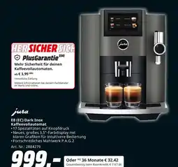 MediaMarkt Jura e8 (ec) dark inox kaffeevollautomat Angebot