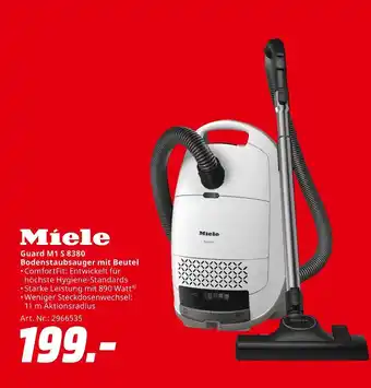 MediaMarkt Miele guard m1 s 8380 bodenstaubsauger mit beutel Angebot