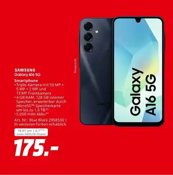 MediaMarkt Samsung galaxy a16 5g Angebot