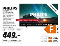 MediaMarkt Philips smart tv uhd-led tv Angebot