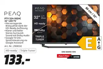 MediaMarkt Peaq ptv 32h-5024c 32 led tv Angebot