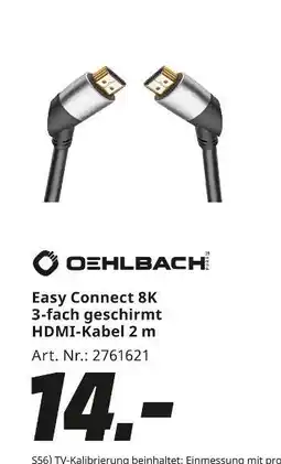 MediaMarkt Oehlbach easy connect 8k Angebot