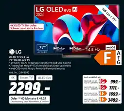 MediaMarkt Lg oled 77 c43 la 77 oled evo tv Angebot