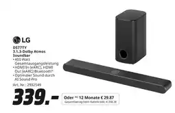 MediaMarkt Lg ds77ty 3.1.3-dolby atmos soundbar Angebot