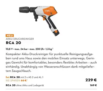 STIHL Stihl rca 20 akku-druckreiniger Angebot