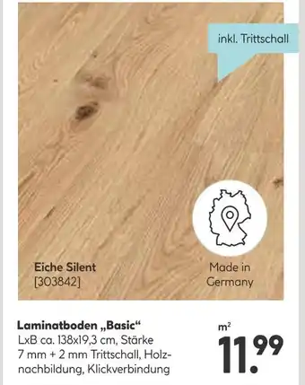 Hellweg Laminatboden basic Angebot