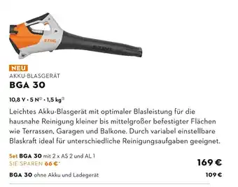 STIHL Stihl bga 30 akku-blasgerät Angebot