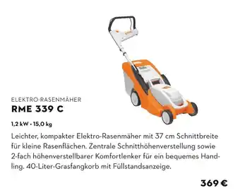 STIHL Stihl elektro-rasenmäher rme 339 c Angebot