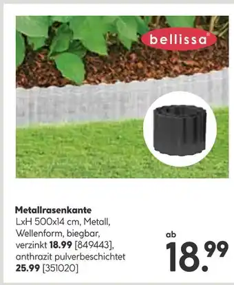 Hellweg Bellissa metallrasenkante Angebot