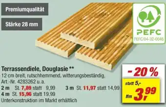 toom Baumarkt Terrassendiele, Douglasie Angebot