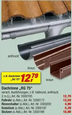 toom Baumarkt Dachrinne ,,RG 75" Angebot