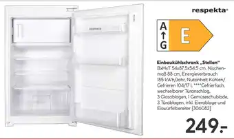 Hellweg Respekta einbaukühlschrank „stellan“ Angebot