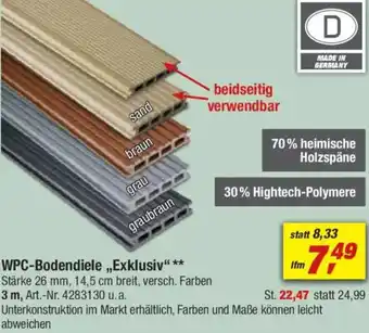 toom Baumarkt WPC-Bodendiele „Exklusiv" Angebot