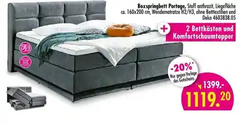 Möbel Boss Boxspringbett portage Angebot