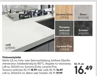 Hellweg Vielzweckplatte Angebot
