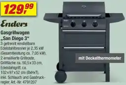 toom Baumarkt Enders Gasgrillwagen „San Diego 3" Angebot