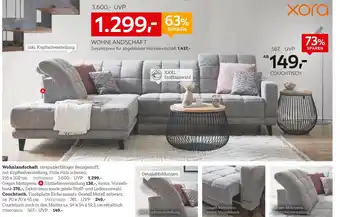 XXXLutz Xora wohnlandschaft oder couchtisch Angebot