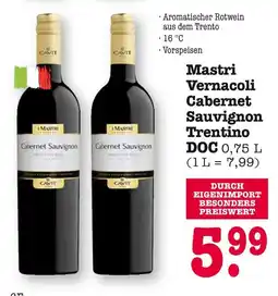 E-Center Cavit mastri vernacoli cabernet sauvignon trentino doc Angebot