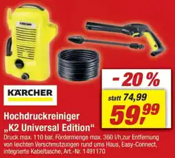 toom Baumarkt KÄRCHER Hochdruckreiniger ,,K2 Universal Edition" Angebot