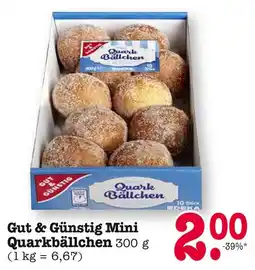 E-Center Gut & günstig mini quarkbällchen Angebot