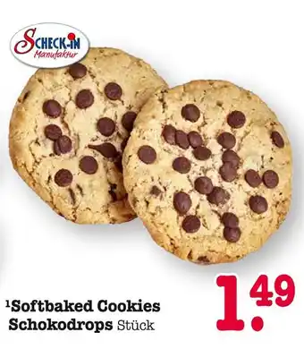 E-Center Scheck-in manufaktur softbaked cookies schokodrops Angebot