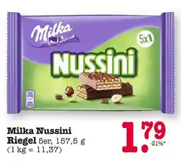 E-Center Milka nussini riegel Angebot