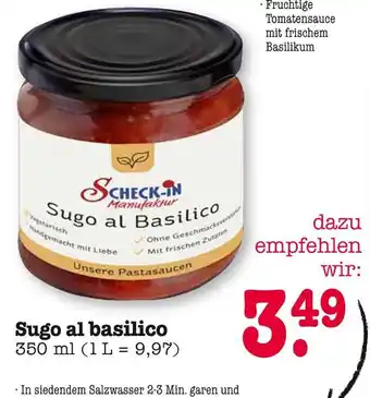 E-Center Scheck-in manufaktur sugo al basilico Angebot