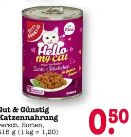 E-Center Gut & günstig katzennahrung Angebot