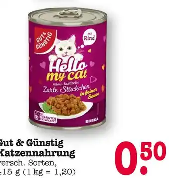 E-Center Gut & günstig katzennahrung Angebot