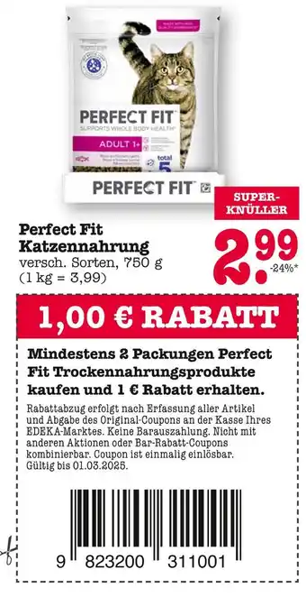 E-Center Perfect fit perfect fit katzennahrung Angebot