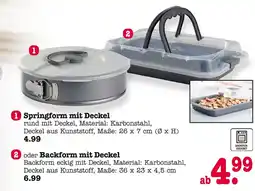 E-Center Springform mit deckel oder backform mit deckel Angebot