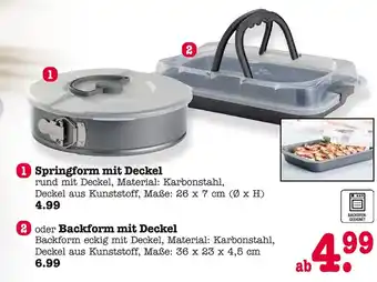 E-Center Springform mit deckel oder backform mit deckel Angebot