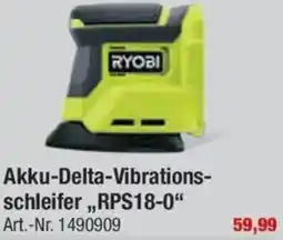 toom Baumarkt RYOBI Akku-Delta-Vibrationsschleifer ,,RPS18-0" Angebot