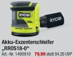 toom Baumarkt RYOBI Akku-Exzenterschleifer ,,RROS18-0" Angebot