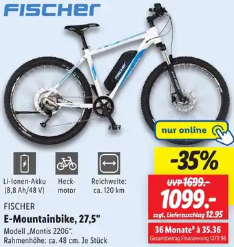 Lidl FISCHER E-Mountainbike, 27,5" Angebot