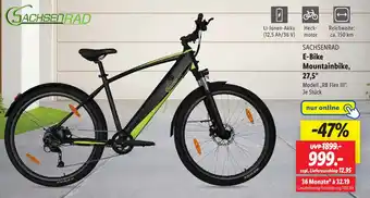 Lidl SACHSENRAD E-Bike Mountainbike, 27,5" Angebot