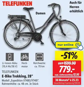 Lidl TELEFUNKEN E-Bike Trekking, 28" Angebot