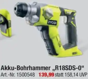 toom Baumarkt RYOBI Akku-Bohrhammer „R18SDS-0" Angebot