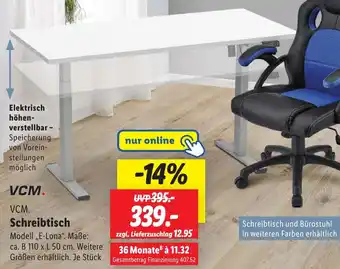 Lidl VCM Schreibtisch Angebot