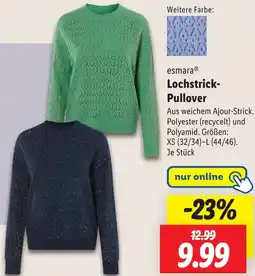 Lidl esmara Lochstrick Pullover Angebot