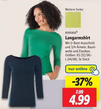 Lidl esmara Langarmshirt Angebot