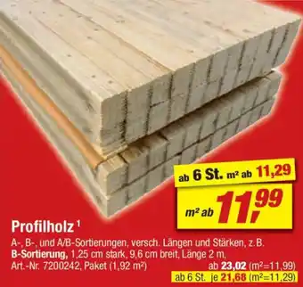 toom Baumarkt Profilholz Angebot