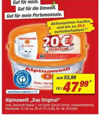 toom Baumarkt Alpinaweiß ,,Das Original" Angebot