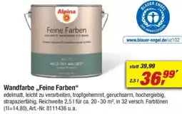 toom Baumarkt Alpina Wandfarbe ,,Feine Farben" Angebot