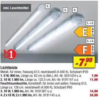 toom Baumarkt b1 Lichtleiste Angebot