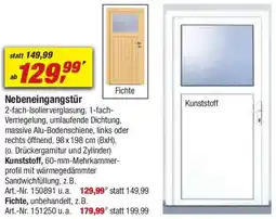 toom Baumarkt Nebeneingangstür Angebot